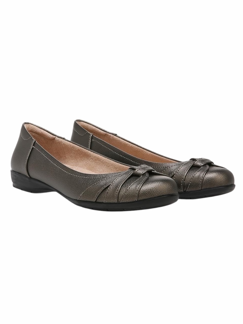 SOUL Naturalizer Metallic Memory Foam Slip On Ballet Flats. Size 6.5.